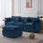 Modular L-Shaped Sectional Sofa Couch With Ottoman,Soft Chenille Fabic,3-Seater-224201409