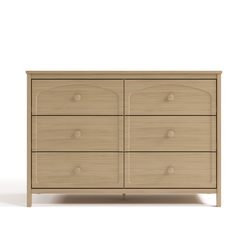 Commode double 6 tiroirs Olivia, Bois flotté