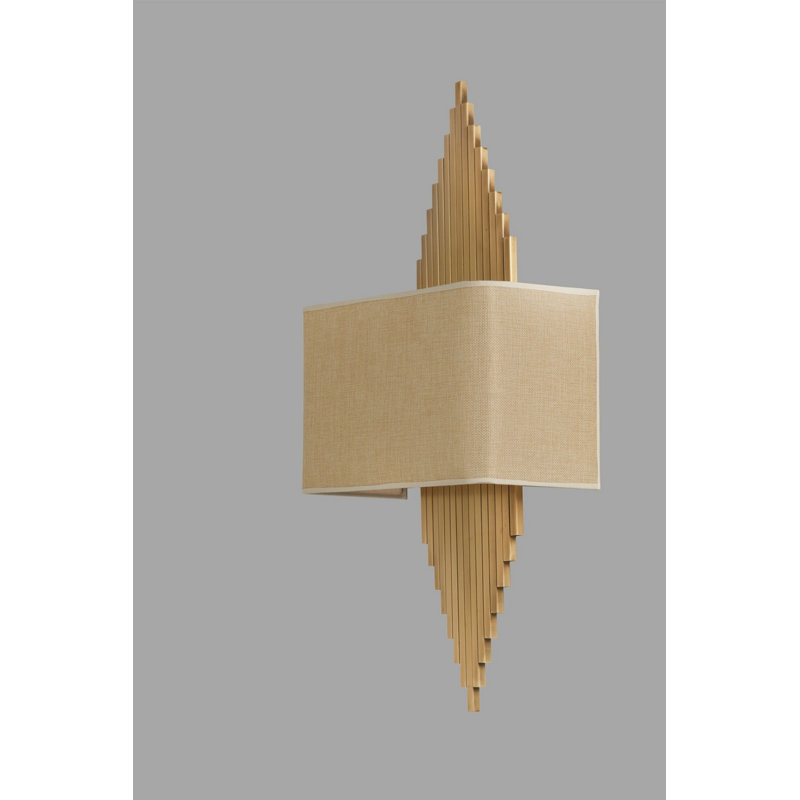 Lampe murale Coralin, Brun, Brun