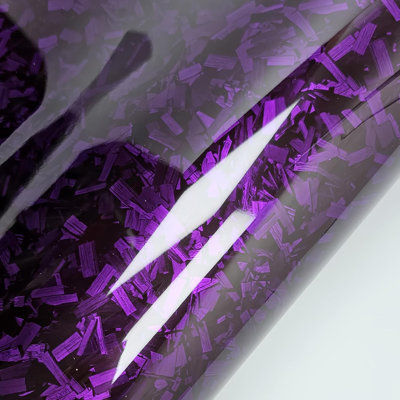 Forged Gloss Carbon Fiber Vinyl Wrap Roll Release Sticker Sheet Film DIY Decal Car Auto Vehicle Morotcycle Self Adhesive