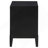 Mason Black 2-Drawer Nightstand