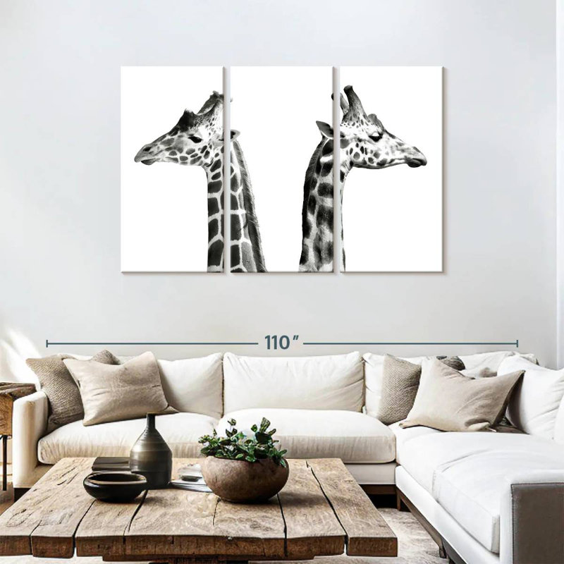 Brampt Giraffe Opposition, 48" H x 74" W
