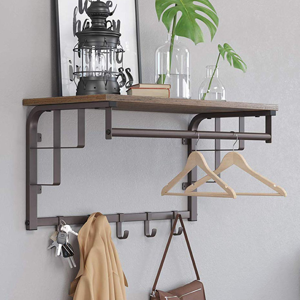 Tovar wall mounted discount coat rack williston forge