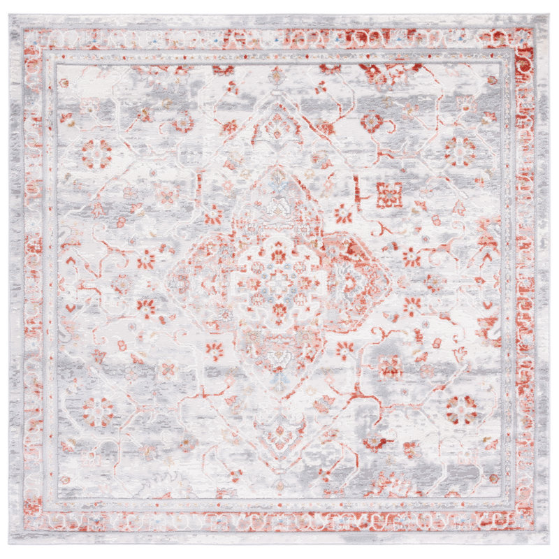 Shivan 100 Performance Oriental Rug, Square 6'7"