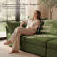 Canapé modulaire en L modulaire, canapé Cloud Comfy moderne, siège profond avec coussin décoratif, vert-727170317