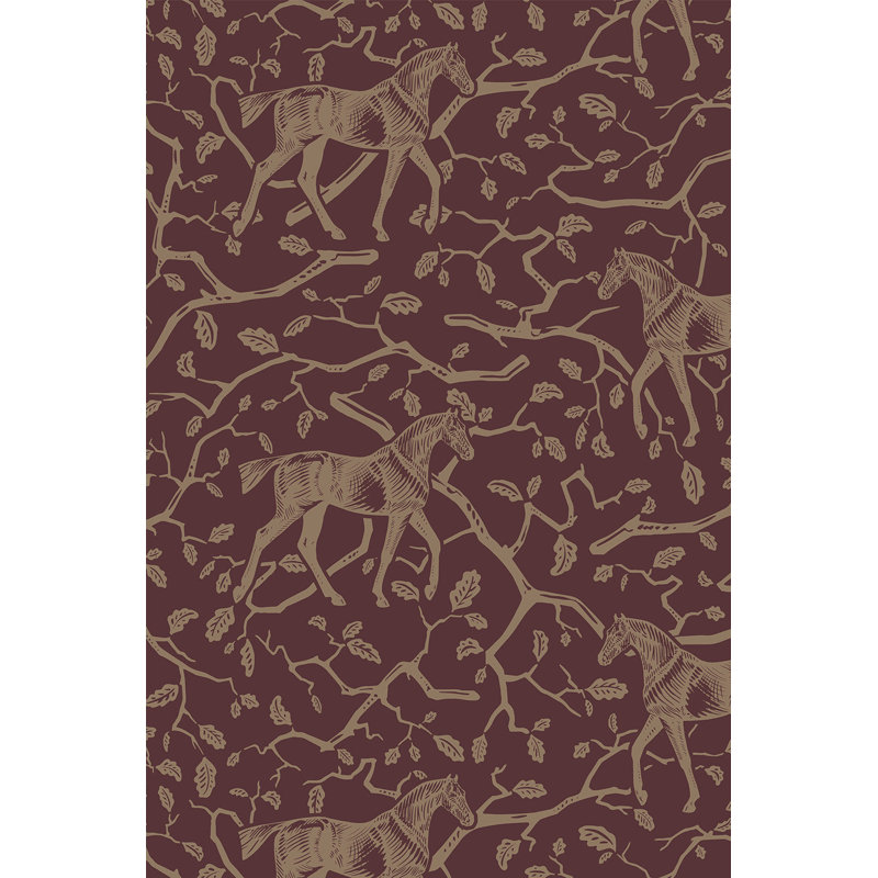 Amongst the Oaks - Danielle Demers Studio Licensed Design, Red/Beige
