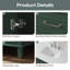 Meuble-lavabo simple autoportant de 42 po avec plateau en pierre reconstituée Abramowitz-878705702