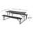 Carmille Rectangular Outdoor Picnic Table , 71 " W 71 " D
