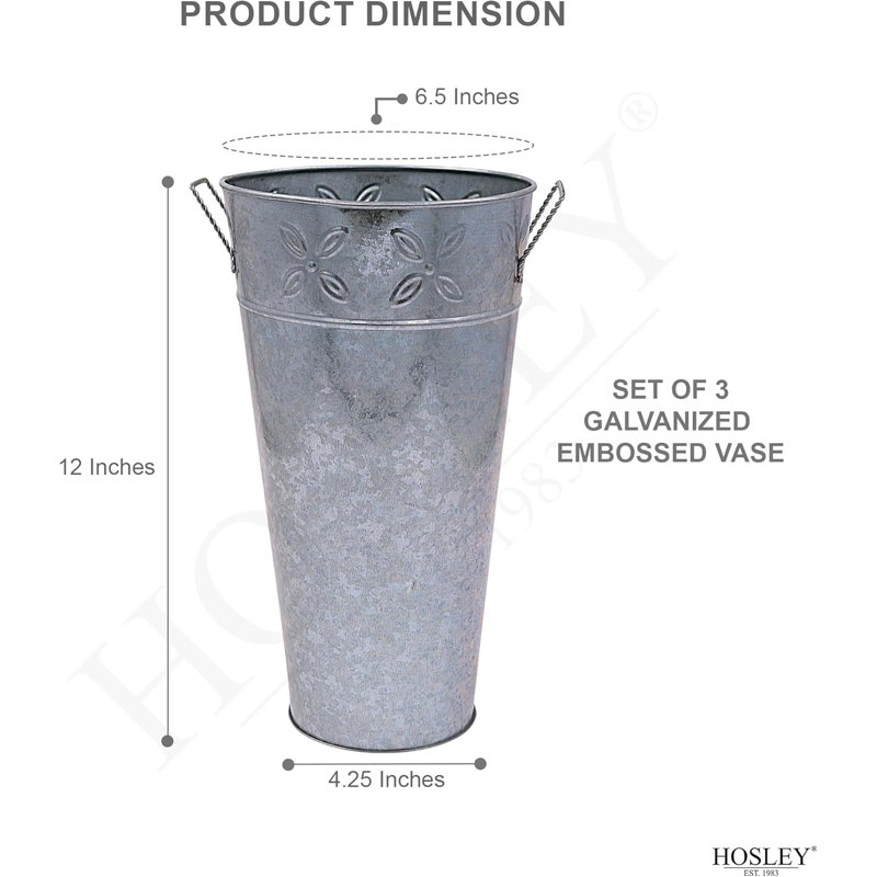 Ensemble de 3 vases Hosley