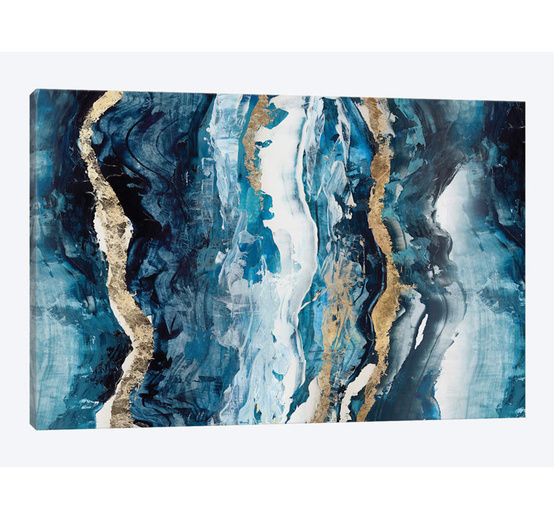 «Effectus I» par Isabelle Z, reproduction d'art graphique sur toile, H 40 po x l 60 po x P 1,5 po, Toile tendue, Pas de tapis