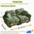 Standard W 76.3",Sd 33.8",Loveseat Upholstered Sofa With 2 Throw Pillows For Living Room, Apartment, Small Family House,Tiny Space,Seats 2, Modular Sectionals,Easy Assembly,Soft Cloud-Like, Glossy Chenille, Green-1771094376