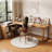 Burlywood L-Shaped Solid Wood desk-620874733-620874730