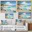 Bleu tropical Serenity II - imprimé-325406130-325406093