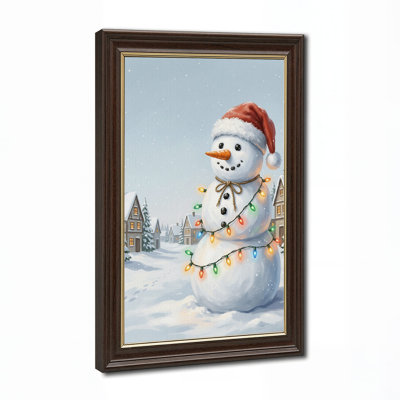 Art mural sur toile Cheerful Snowman
