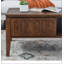 Table basse cannelée moderne Mid Century