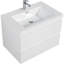 Meuble-lavabo flottant avec lavabo, meuble-lavabo mural moderne avec lavabo en résine et tiroirs à fermeture en douceur-984854995