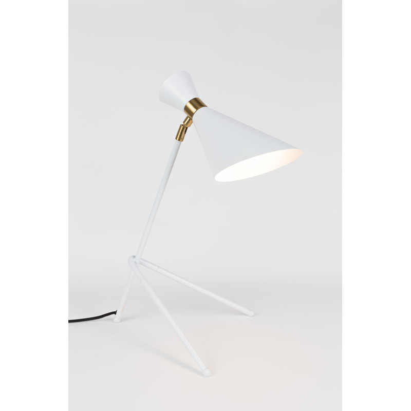 Shady Tripod Table Lamp, White