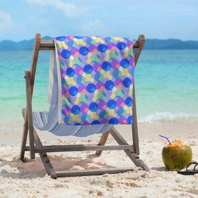 Katelyn Elizabeth Beach Towel, Blue/Purple