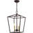 12.5 Sq. inch 3-Light Convertible Lantern Pendant with Metal Shade-101231031