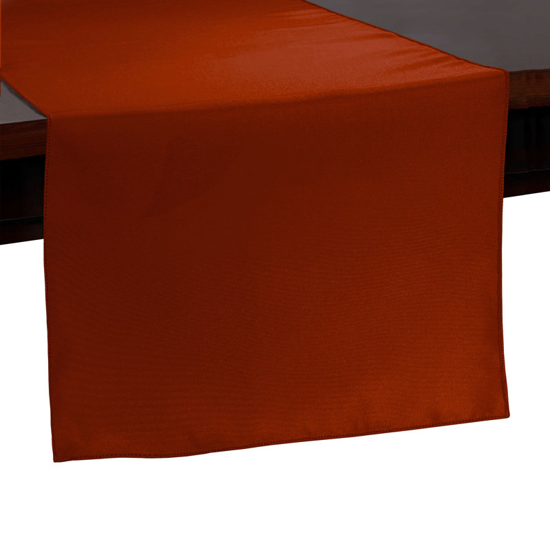 Carnbrock Table Runner, 2, Burnt Orange, 90" x 14"