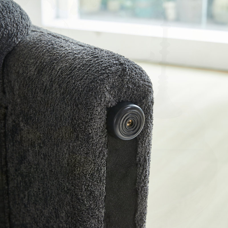 Canapé simple rembourré 34 po Best-Selling, Gris foncé antique