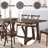 Dark Oak Finish Dining Table