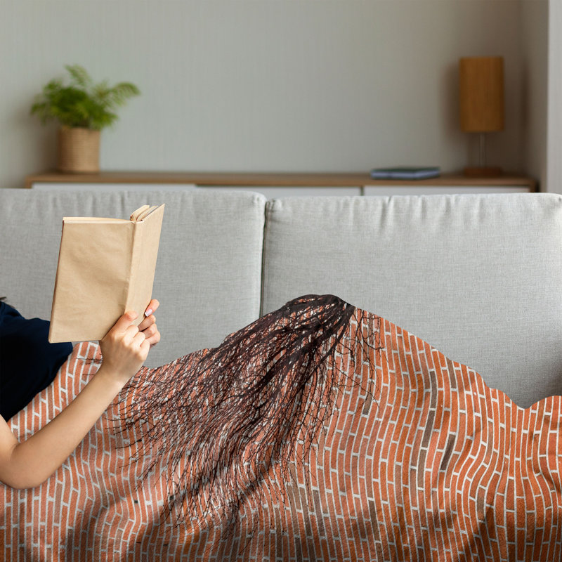 Hand Woven Throw Blanket, 60" x 80"