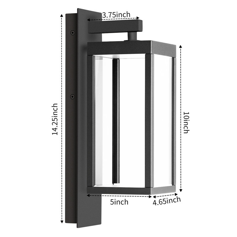 Elah Aluminum LED Wall Light, Gray