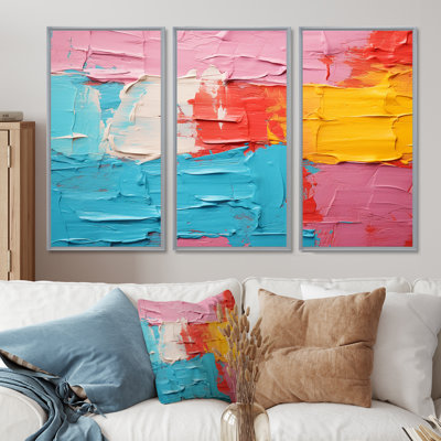 «Miami Summer Celebration», ensemble d'art mural abstrait