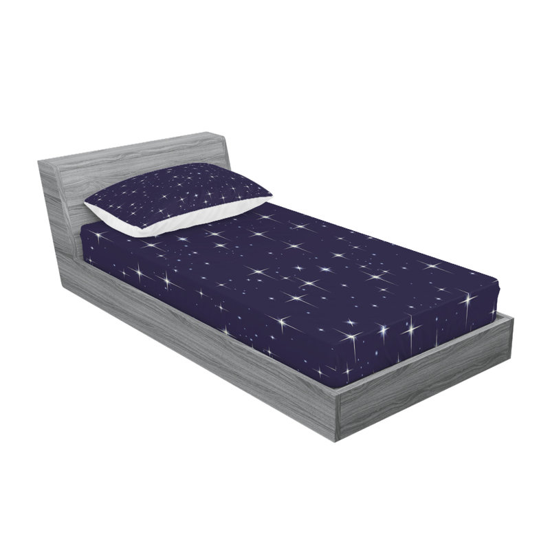 Drap-housse et coussin décoratif Ambesonne, Twin Extra Long Sheet Set + 3 Additional Pieces