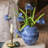 Silk Iris Flower 22" Tall-1621620021