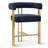 Rienna 25" Upholstered Gold Chenille Solid Back Counter Stool-1512341783