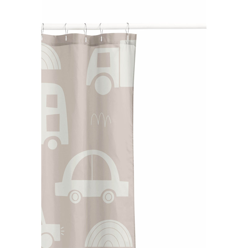 Traffic Ultra-Thin Lightweight Shower Curtain, Taupe, 74"H x 71"W