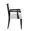 Chaises en bois à structure double, chaises d'intérieur pour deux pièces, ensemble de 2 fauteuils traditionnels avec lignes courbes