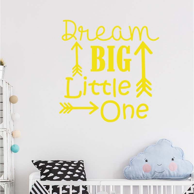 Décalcomanie murale big little rêve Baumeister, Jaune