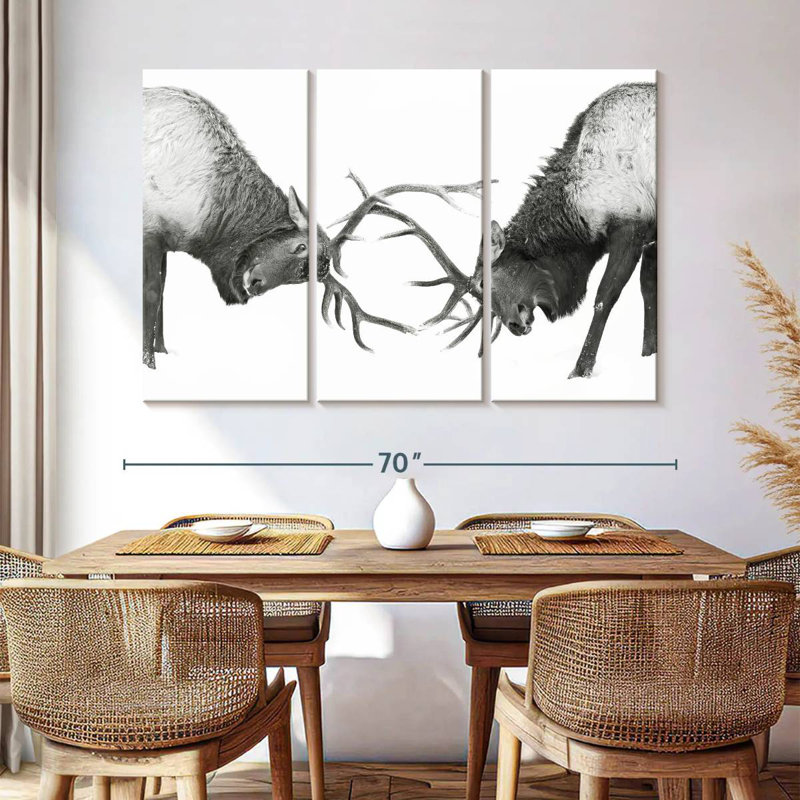 Fighting Elks, 42" H x 65" W