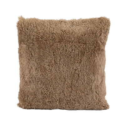 Coussin carrée en fibre de mouton fibre par Auskin SW BUTTERSCOTCH