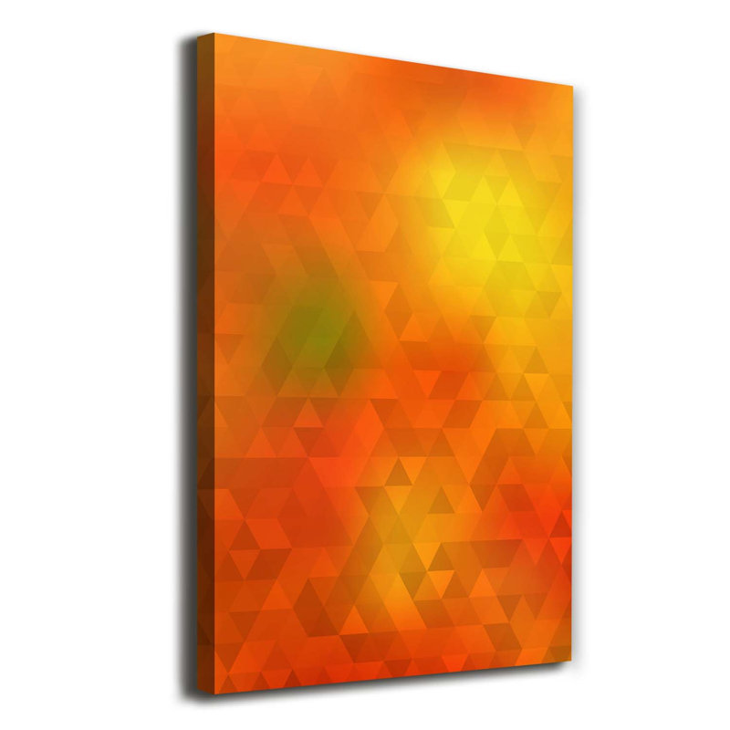 Abstraction Triangles - Wrapped Canvas Print