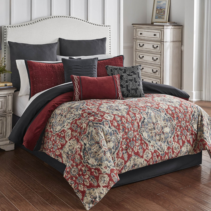Sadler Comforter Set, Queen Comforter + 9 Additional Pieces