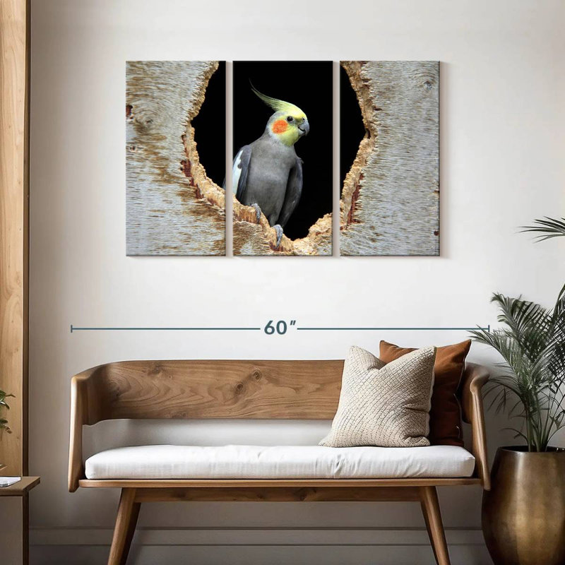 Brampt Cockatiel In A Hole, 28" H x 45" W