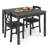 3-Piece Dining Table Set Wooden Square Kitchen Table for 2 People-552500941