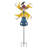 45 Inch Scare Crow Wind Spinner Stake Metal Garden Accents Standard