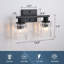 Luminaire de meuble-lavabo moderne avec abat-jour en cristal, fixation murale pour miroir, base E26, conception résistante à l'eau-2119529686-2119529684