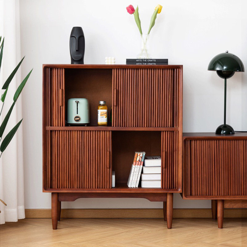 Console en bois de pin massif, Marron foncé