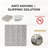 Nielsville Grey/White Machine Washable Non-Slip with Rubber Backing-1601040061
