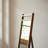 Retro And Minimalist Black Walnut Full-Length Mirror