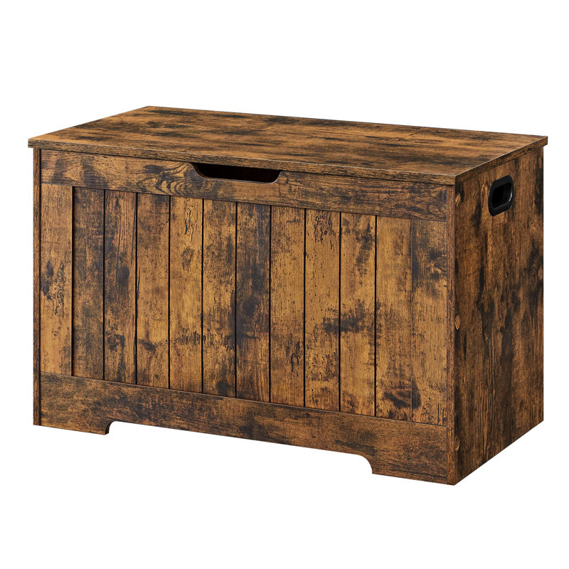 29.9 Inches Width Storage Bench, Brown