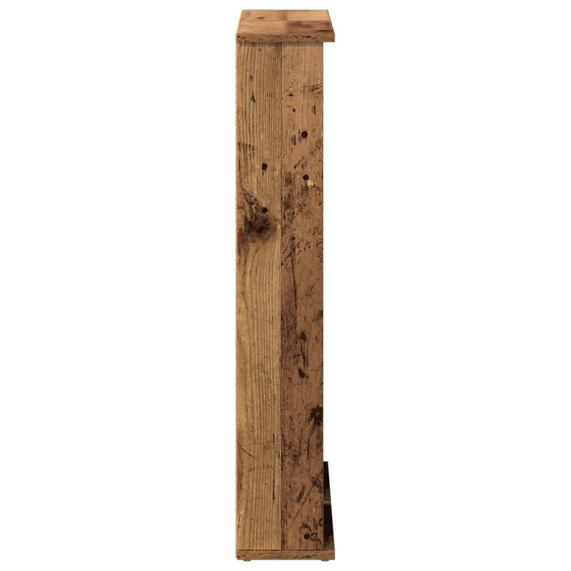 Engineered Wood 92cm H Media Shelves, Old Wood