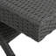 Chaise longue Pe - gris, 79,69 po Profondeur, siège spacieux avec structure en fer imperméable, housse à 100%, sans assemblage