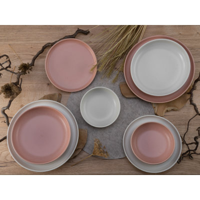 8 Pcs. Uno Stoneware Crockery Set For 2 People